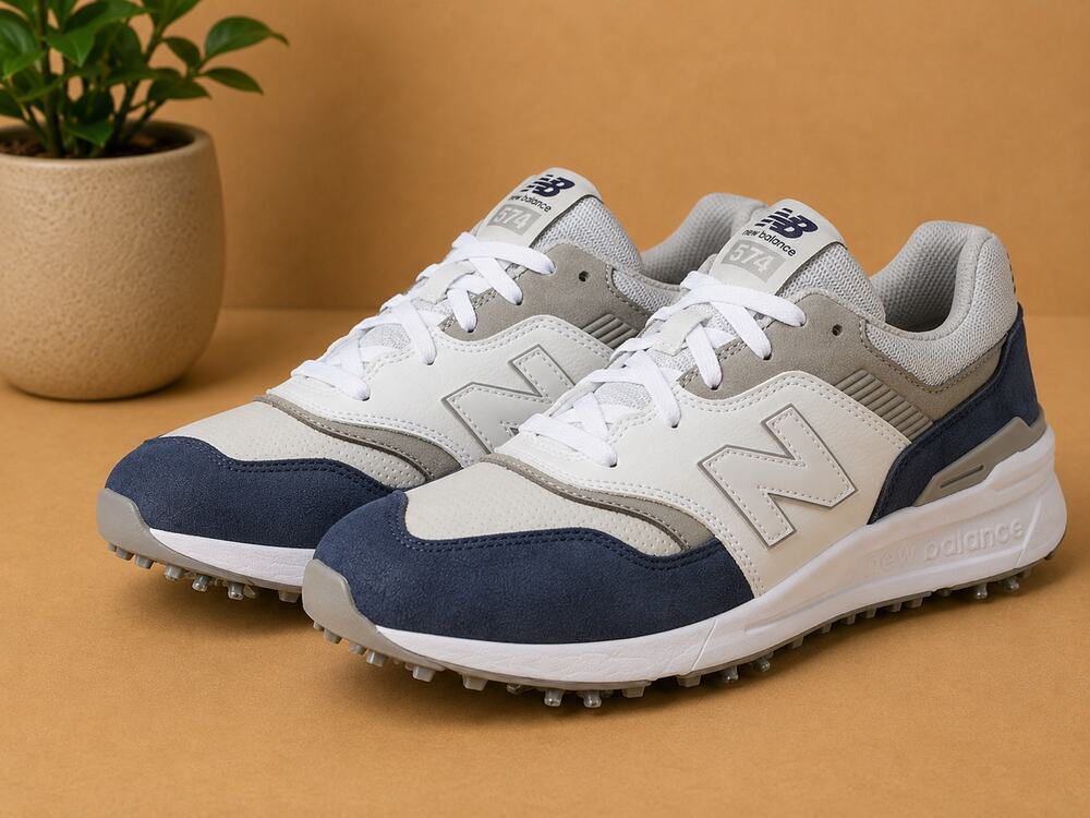 NWT New Balance Men's 997 Golf Shoes Navy/White Size 12 2E Wide